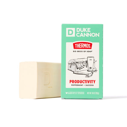 Duke Cannon Big Ass Brick of Soap front view with peppermint scent