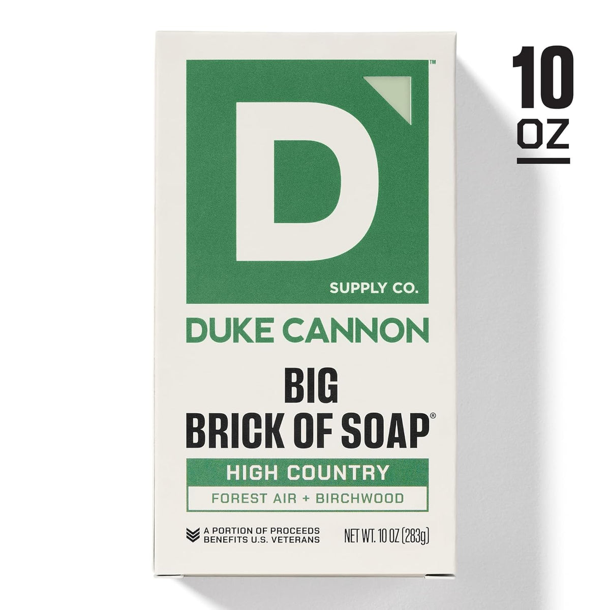 Duke Cannon Big Brick Bar Soap in bathroom setting