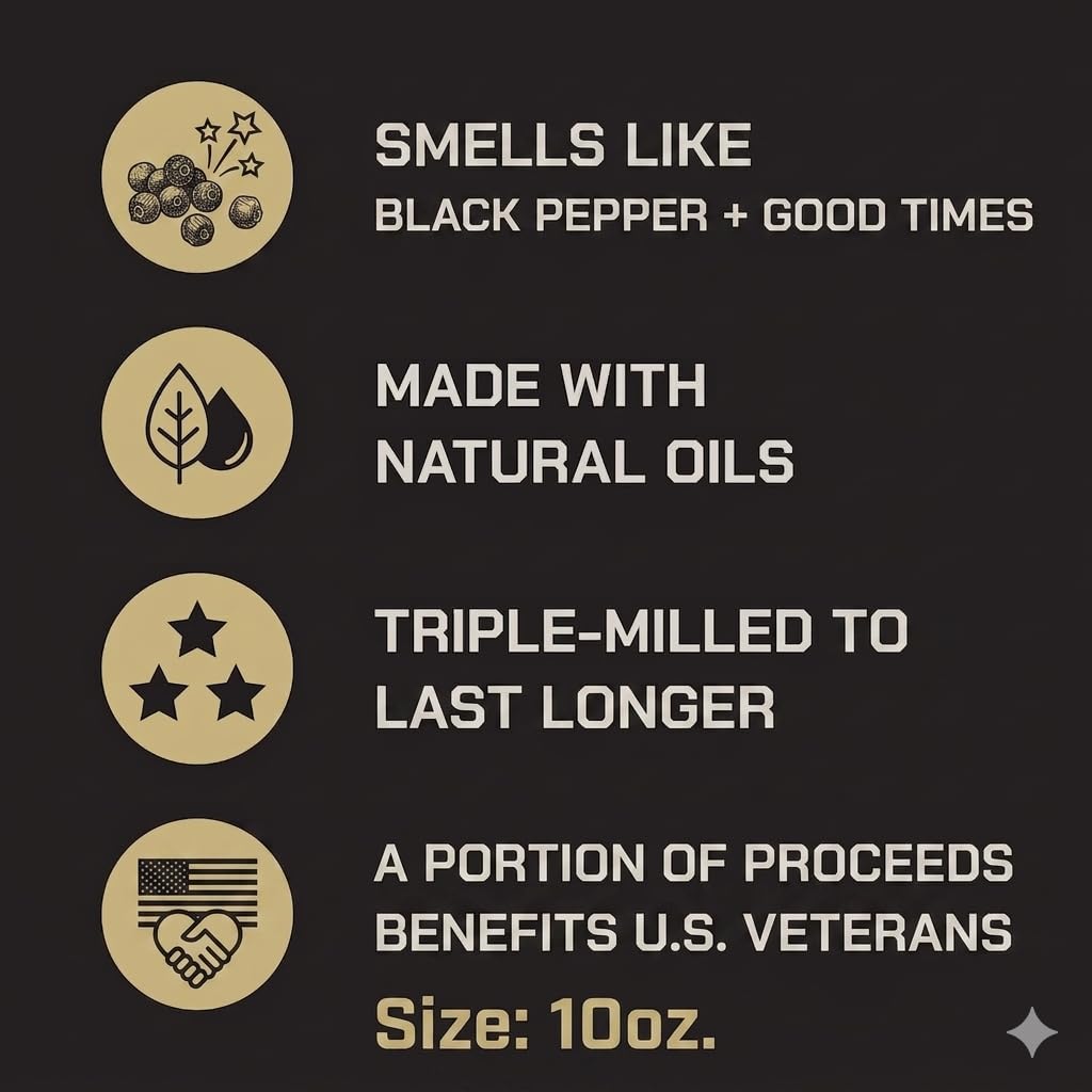Duke Cannon Big Brick Bar Soap x THERMOS back view with ingredient list
