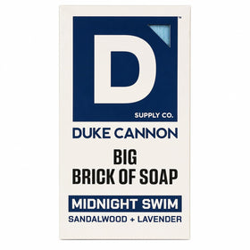 Duke Cannon Big Brick of Soap front view with sandalwood and lavender scent