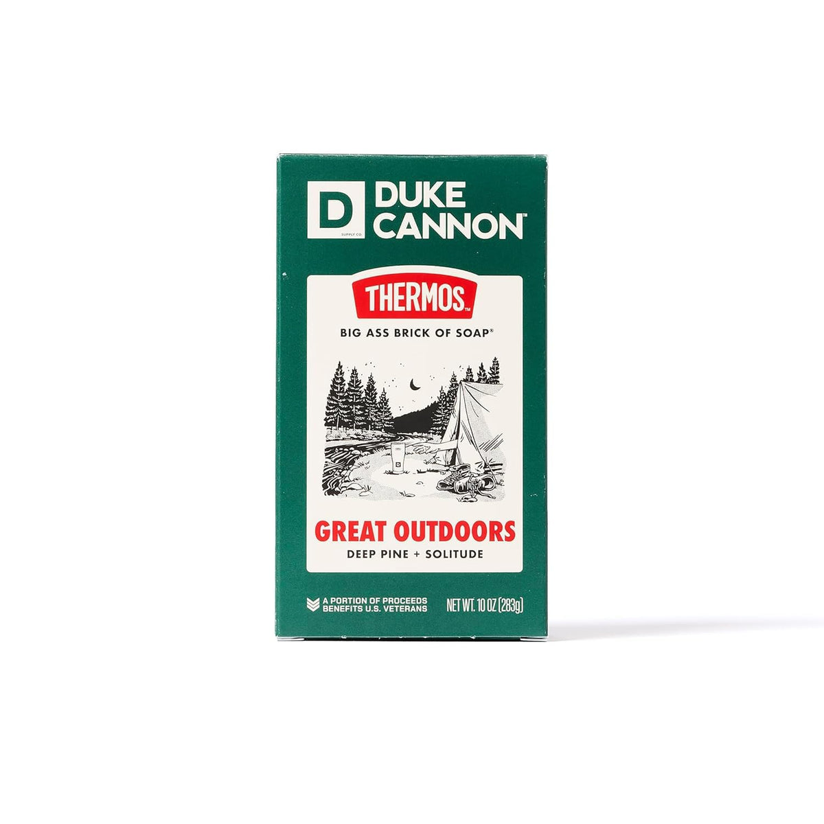 Duke Cannon Big Brick of Soap packaging side view