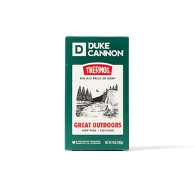 Duke Cannon Big Brick of Soap packaging side view