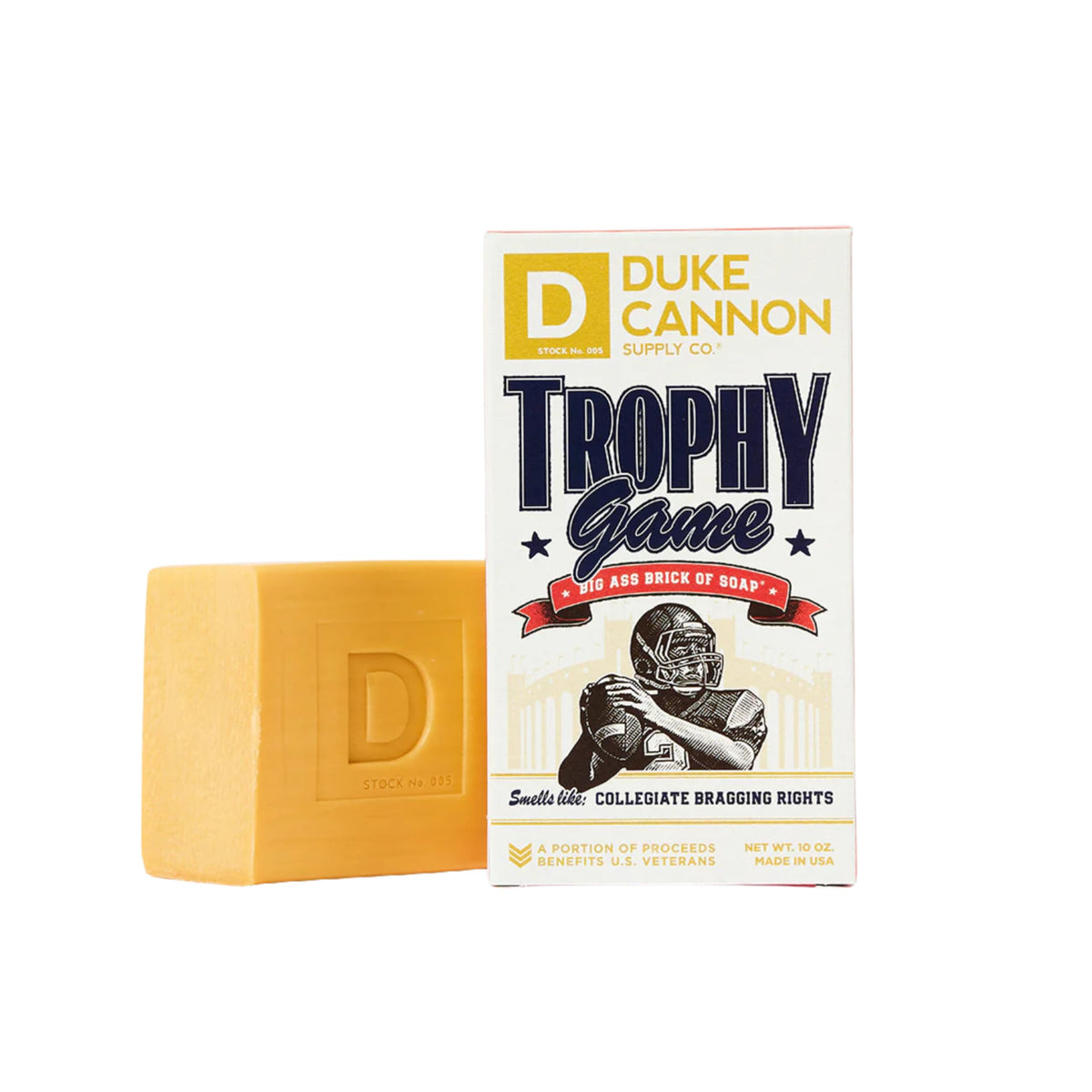 Duke Cannon Big Brick of Soap packaging with 6 bars