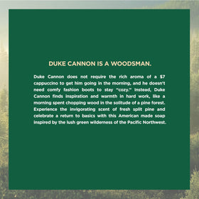 Duke Cannon Big Brick of Soap side view with size comparison