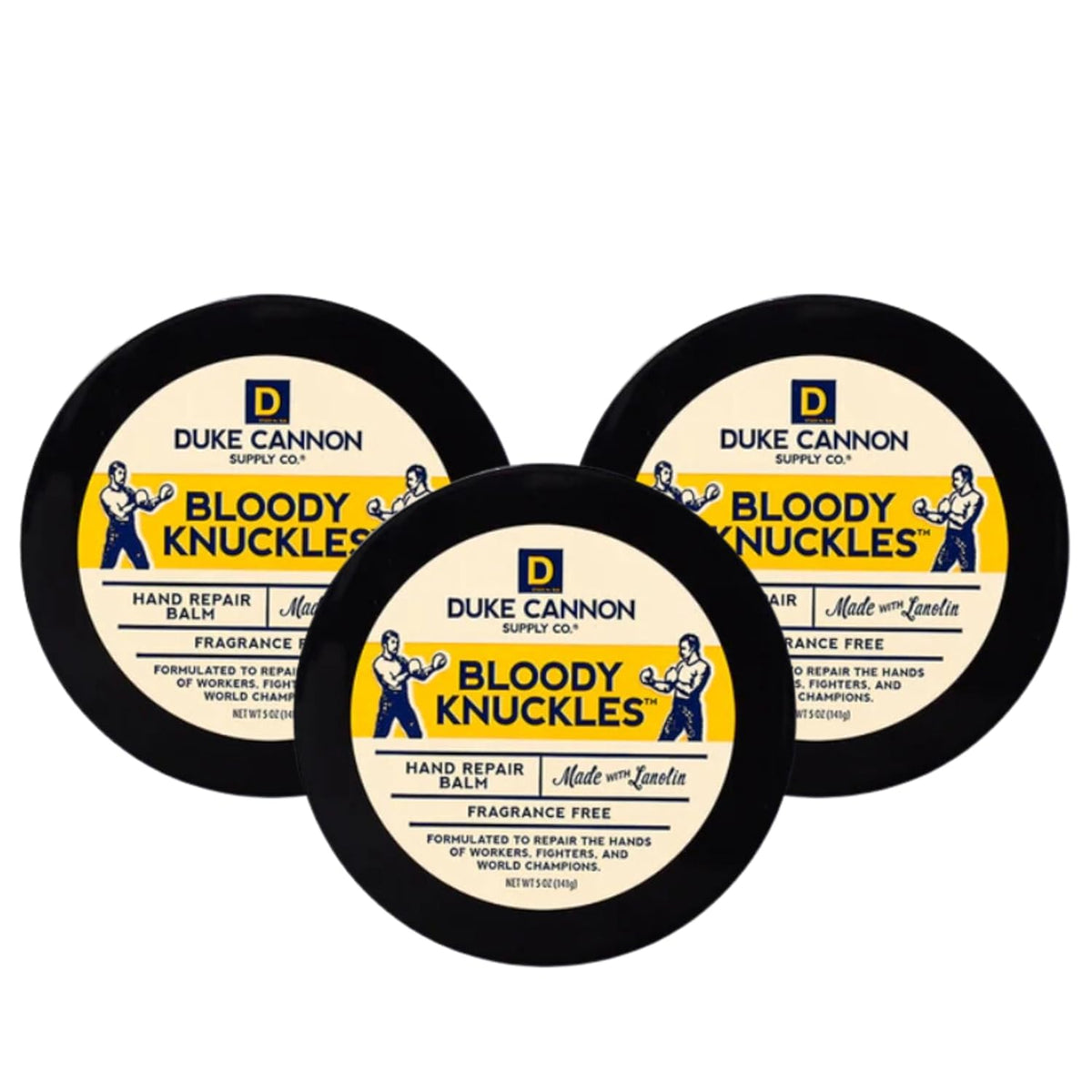 Duke Cannon Bloody Knuckles Hand Repair Balm 5 oz front view