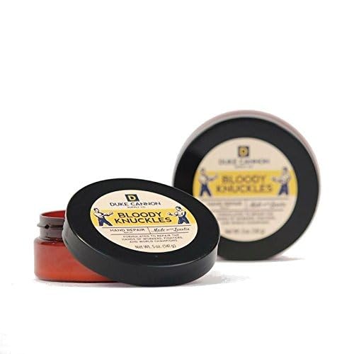 Duke Cannon Bloody Knuckles Hand Repair Balm 5 oz lifestyle use