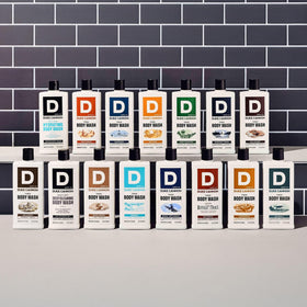 Duke Cannon body wash packaging details