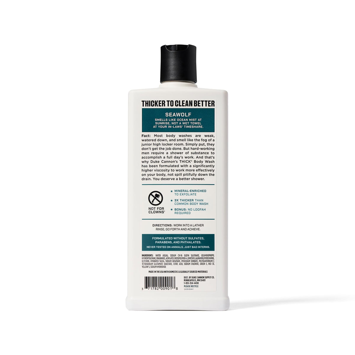 Duke Cannon body wash with other grooming products