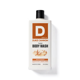 Duke Cannon body wash with rich lather demonstration