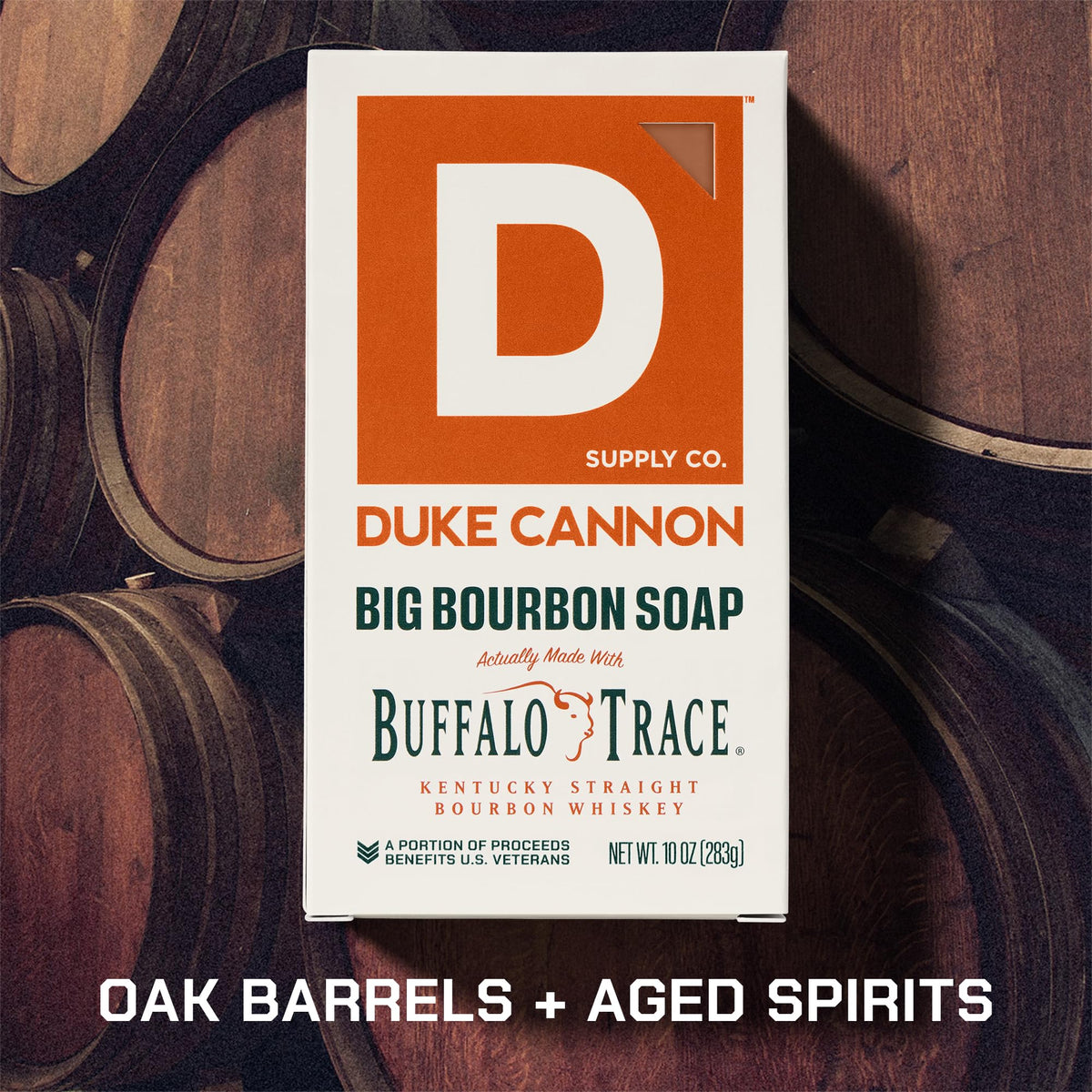 Duke Cannon Bourbon Soap Bar close-up of texture