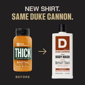 Duke Cannon Bourbon THICK Body Wash 18oz back view