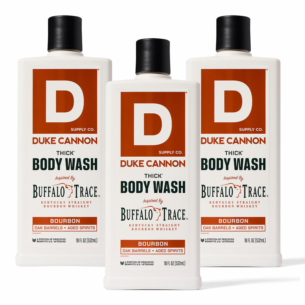Duke Cannon Bourbon THICK Body Wash 18oz front view