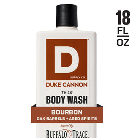 Duke Cannon Bourbon THICK Body Wash 18oz in shower setting
