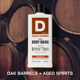 Duke Cannon Bourbon THICK Body Wash 18oz side view