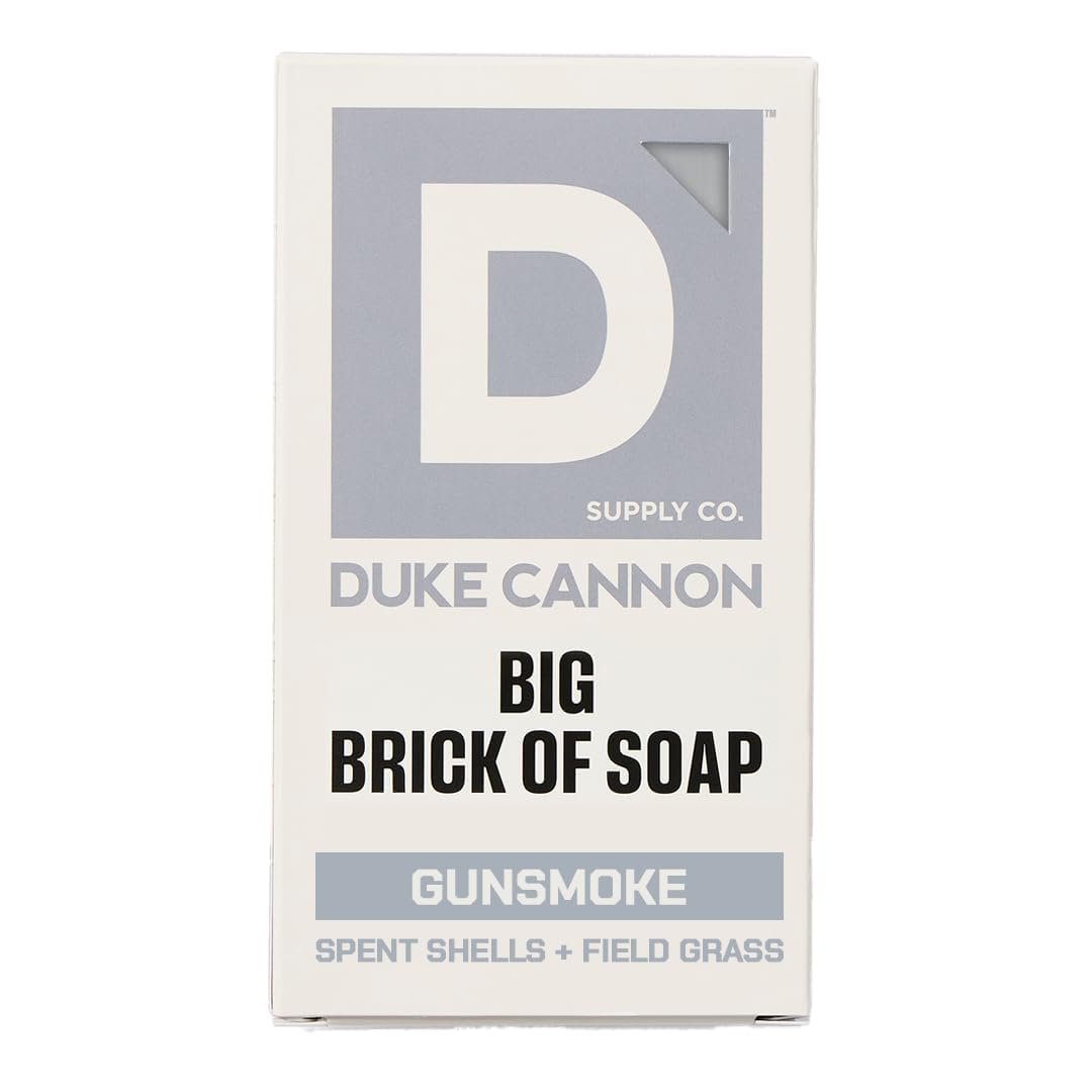 Duke Cannon Extra Large Bar Soap front view with Gun Smoke scent