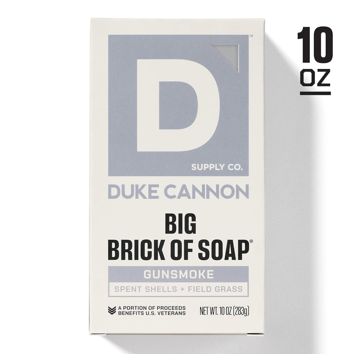 Duke Cannon Extra Large Bar Soap in a bathroom setting