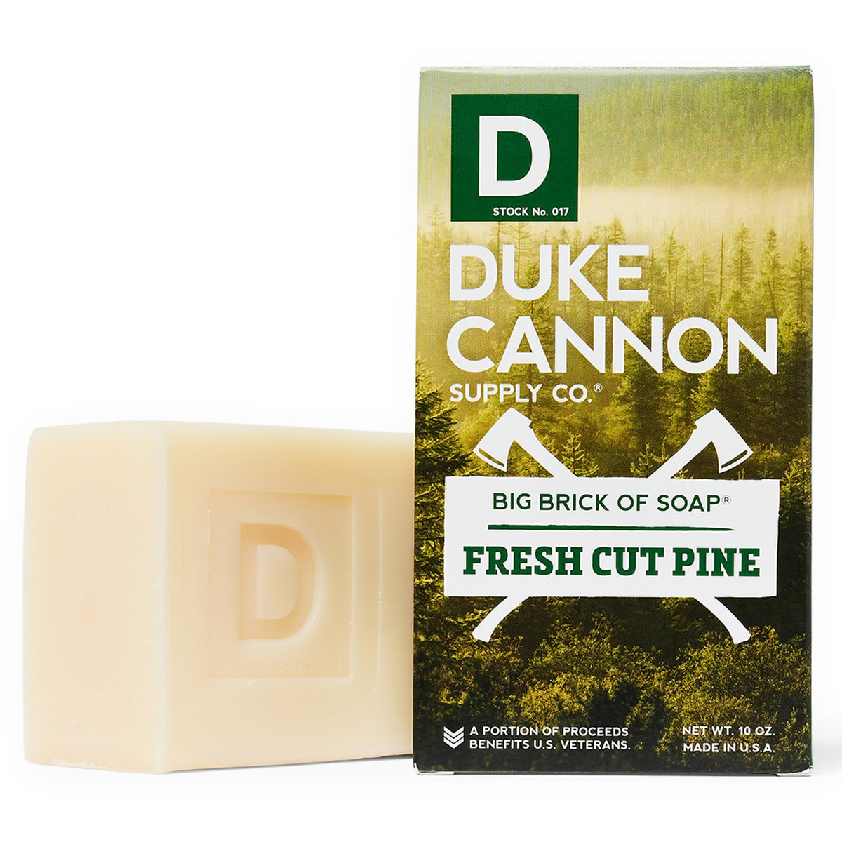 Duke Cannon Great American Frontier Big Brick of Soap front view