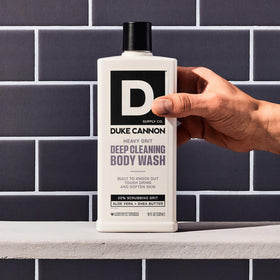 Duke Cannon Heavy Grit Body Wash 18oz side view