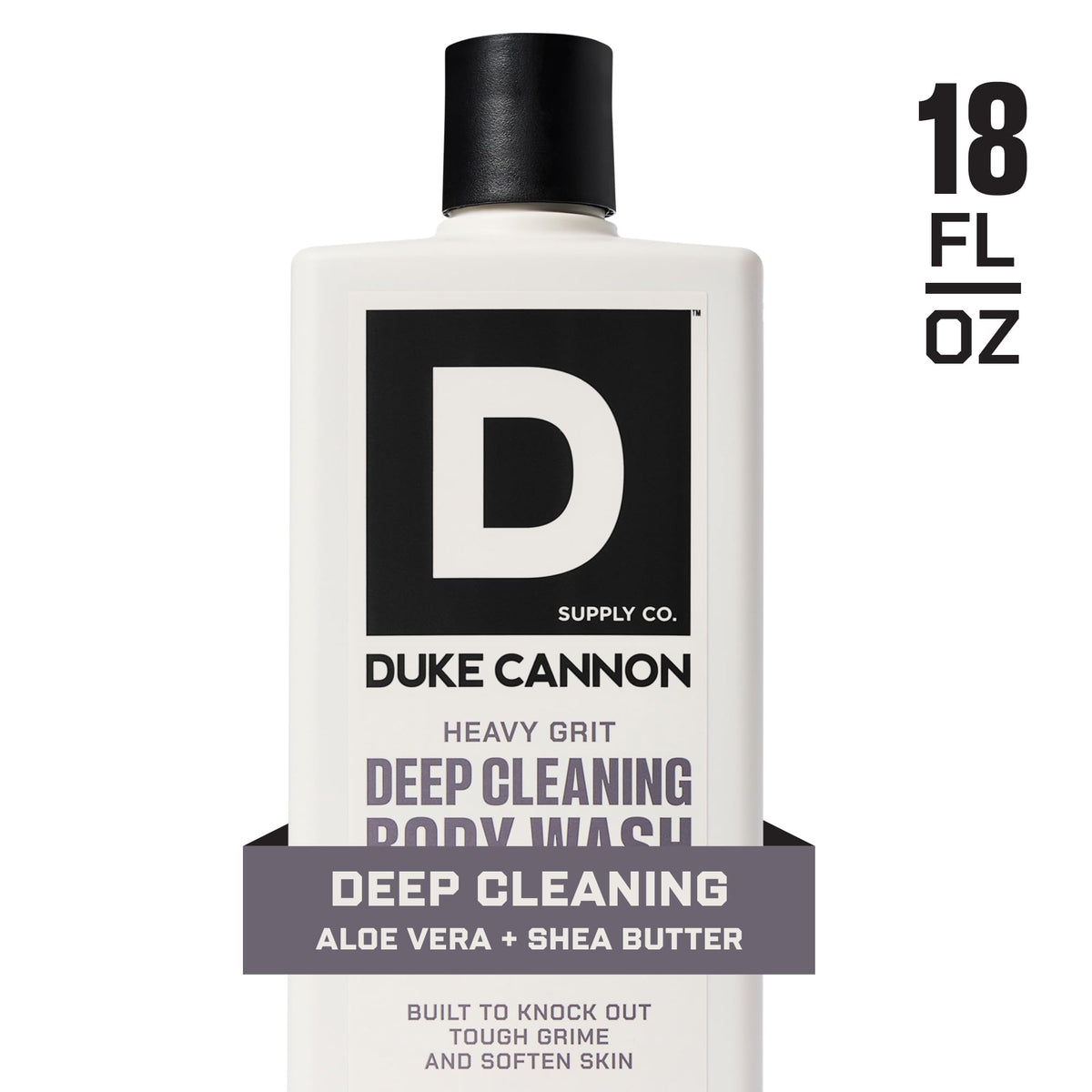 Duke Cannon Heavy Grit Body Wash 18oz with volcanic sand