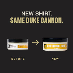 Duke Cannon Hurricane Hold Pomade 2 oz side view