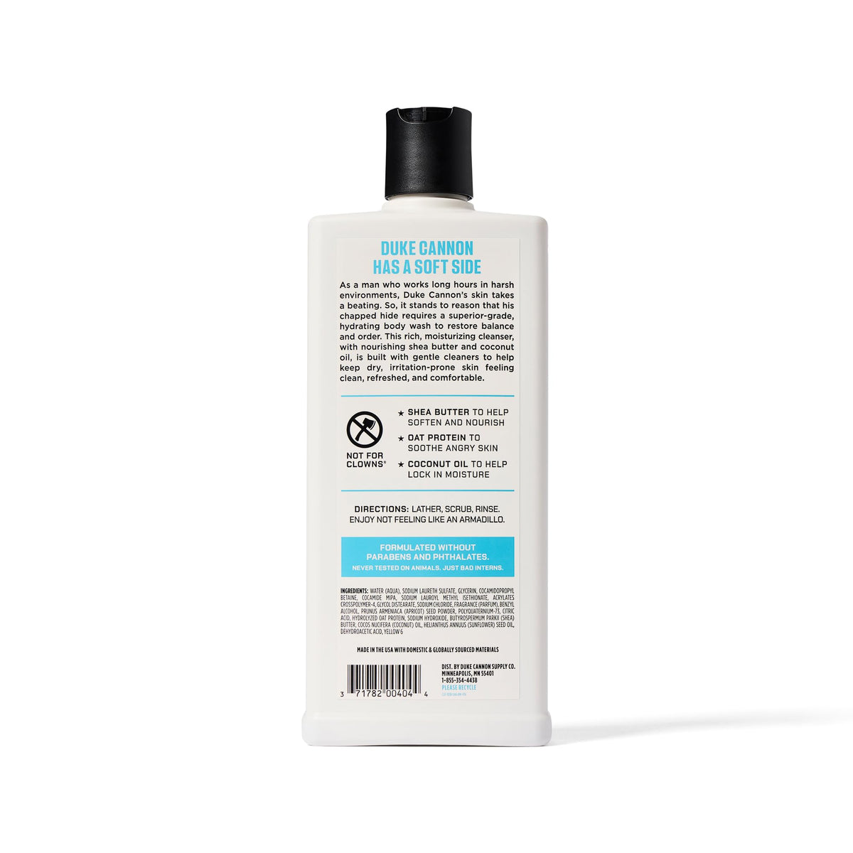 Duke Cannon Hydrating Body Wash 18oz lifestyle scene
