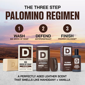 Duke Cannon Palomino Big Brick of Soap packaging