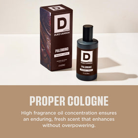 Duke Cannon Proper Cologne Palomino bottle close-up