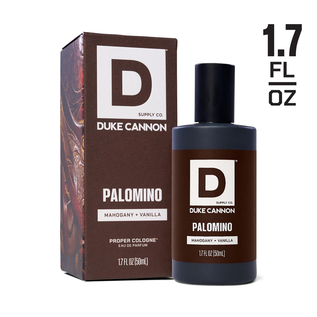 Duke Cannon Proper Cologne Palomino with grooming products