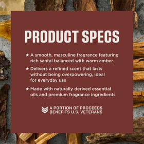 Duke Cannon Proper Cologne Sandalwood 1.7 fl oz packaging