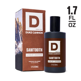 Duke Cannon Proper Cologne Sawtooth packaging details