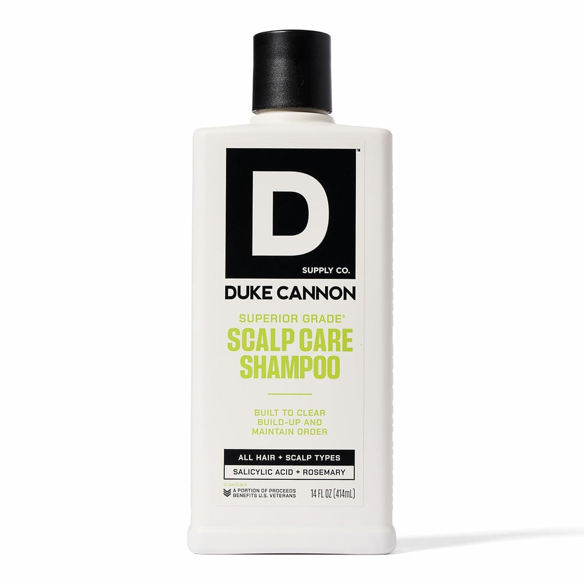 Duke Cannon Scalp Care Shampoo for Men 14 oz front view