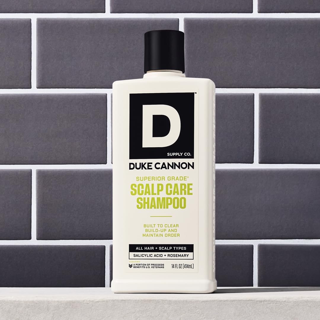 Duke Cannon Scalp Care Shampoo label details