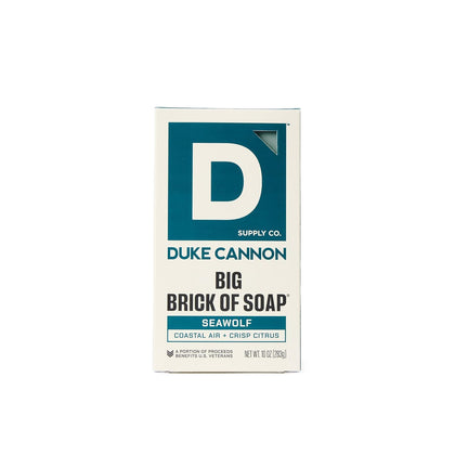 Duke Cannon Seawolf Big Brick of Soap front view