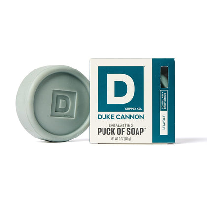 Duke Cannon Seawolf Men's Soap Puck front view