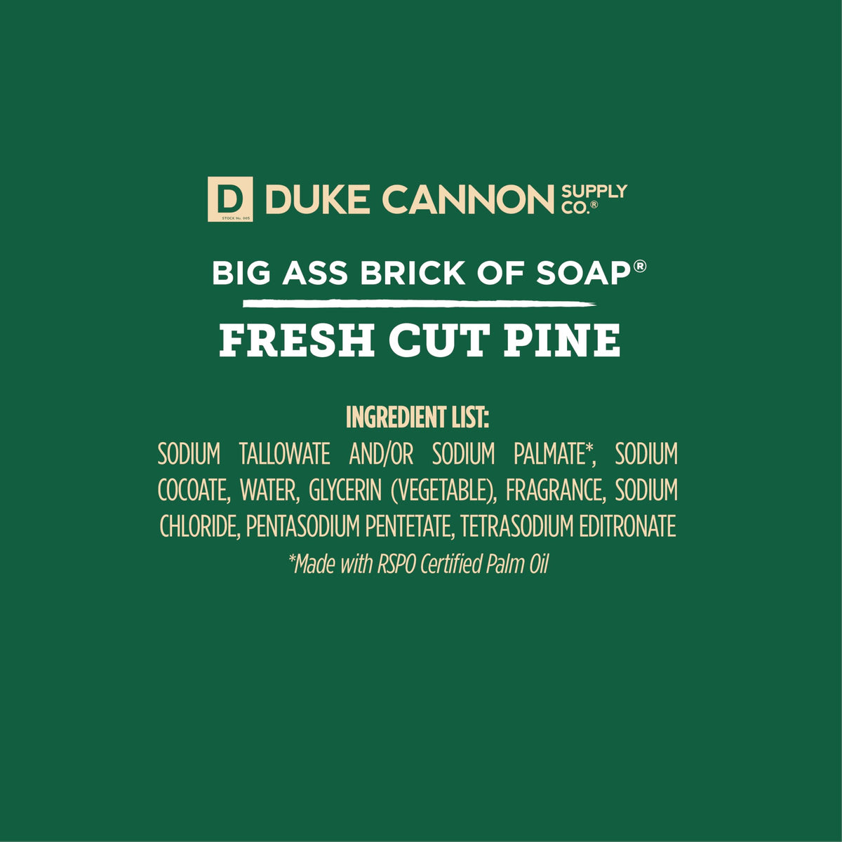 Duke Cannon soap bar lathering on hands