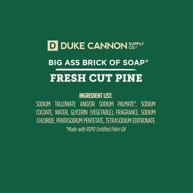 Duke Cannon soap bar lathering on hands