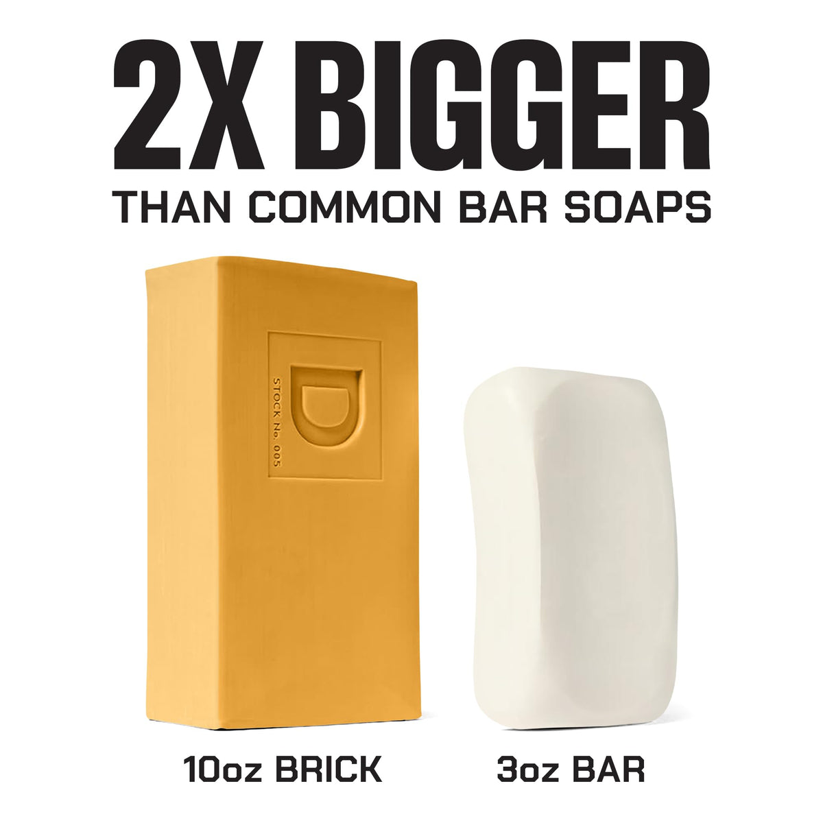 Duke Cannon soap bar next to eucalyptus and sage