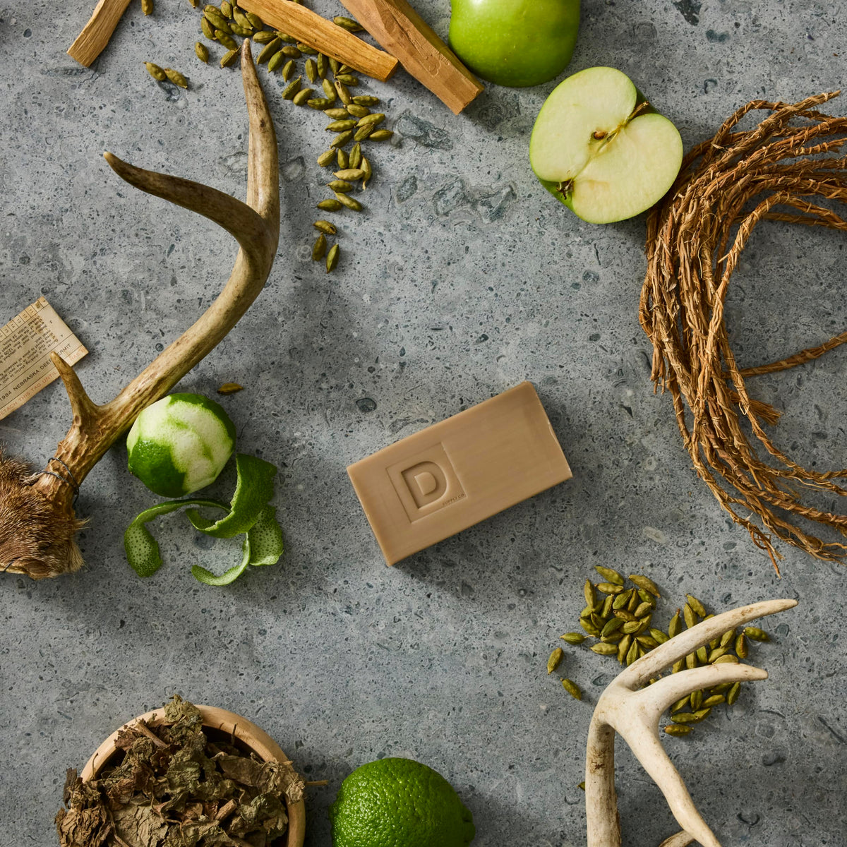 Duke Cannon Soap Bar on a wooden surface