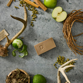 Duke Cannon Soap Bar on a wooden surface