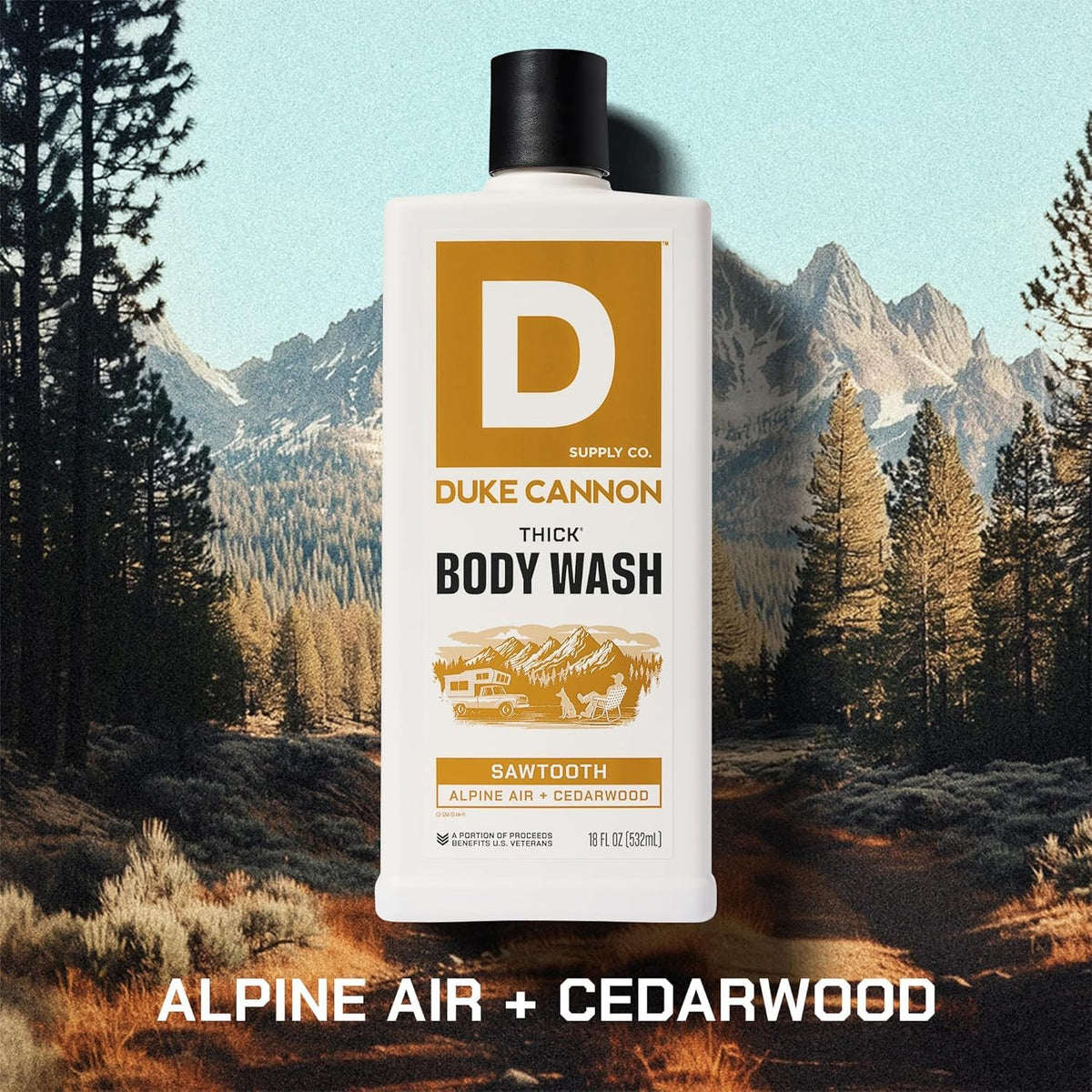 Duke Cannon THICK Body Wash 18oz side view