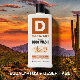 Duke Cannon Thick Body Wash in shower setting