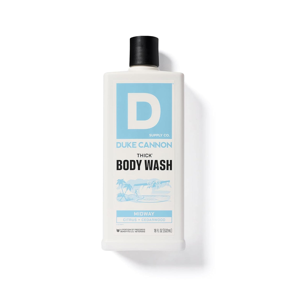 Duke Cannon Thick Body Wash with citrus and cedarwood scent notes