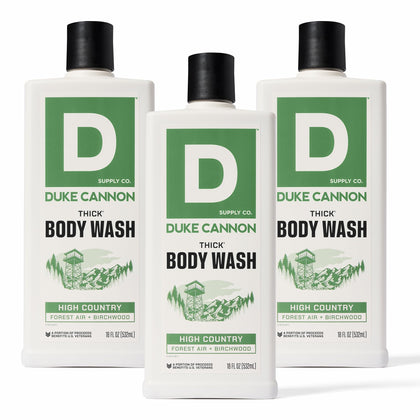 Duke Cannon Thick High-Viscosity Body Wash for Men High Country front view