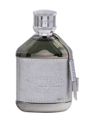 Dumont Nitro Elixir 3.4 Fl Oz Extrait de Parfum packaging in matte grey box