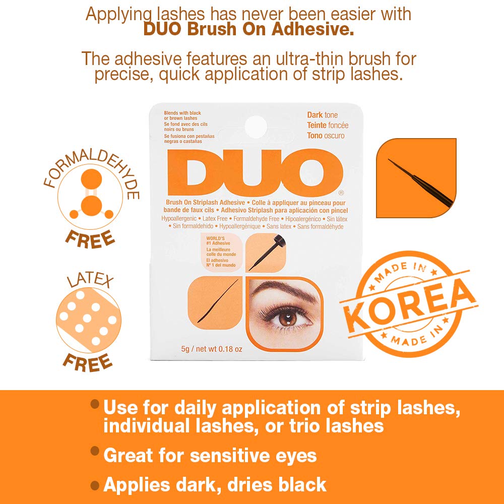 DUO Brush-On Lash Glue Dark Tone packaging