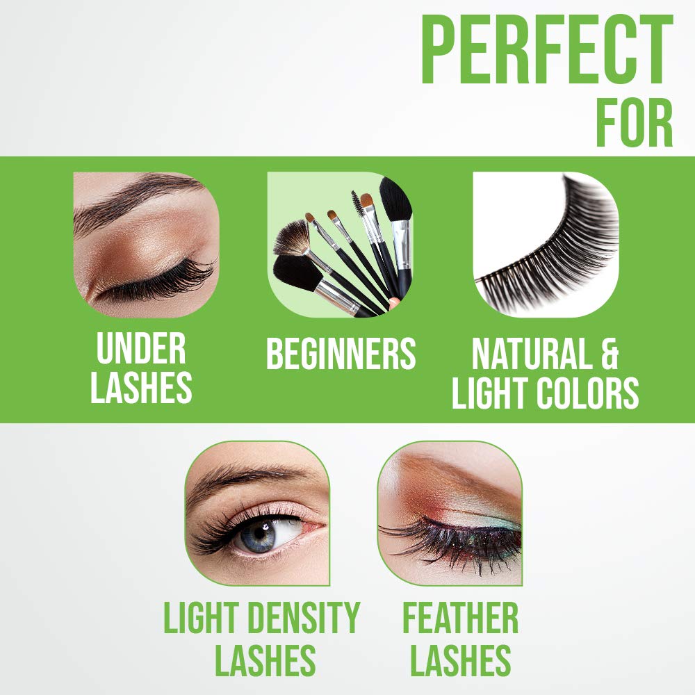 DUO Brush-on Strip Lash Adhesive Clear application on lashes