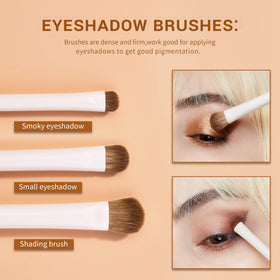 Duo concealer brush from Jessup 10Pcs Eye Makeup Brush Set