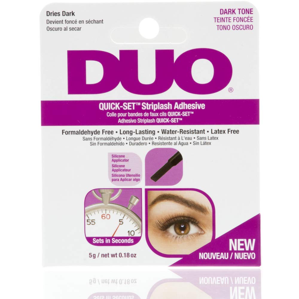 DUO Quick-Set Eyelash Glue Dark Tone 0.18 oz front view