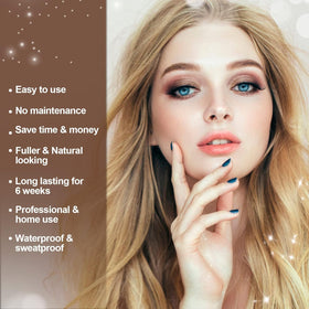 Duoffanny Eyelash & Eyebrow Color Kit application process