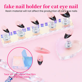 Durable acrylic base of the ESUOHYM nail holder
